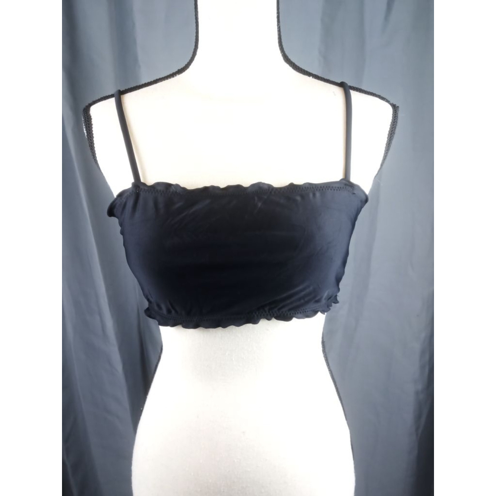 No Boundaries black bandeau swim top, size L